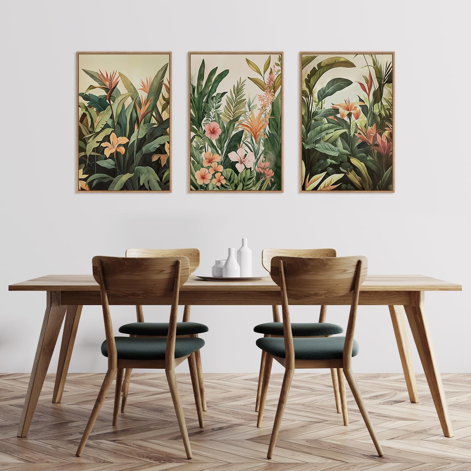 3 ชิ้น/เซ็ตภาพวาดบนผืนผ้าใบไร้ - Plant Parenting บทวิจารณ์และราคา
